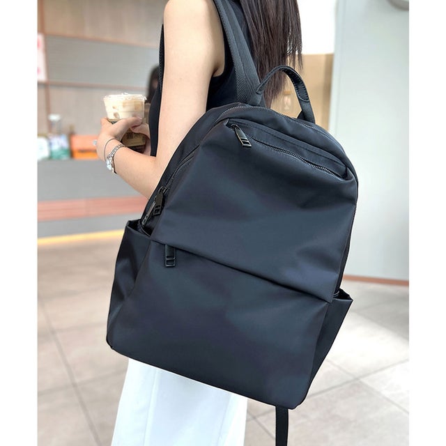【2size展開(M/L)・撥水】ユーティリティリュックサック/トラベルバッグ/マザーズリュック （ブラック）