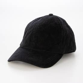 防寒キルトコーデュロイキャップ 601 （ブラック）
