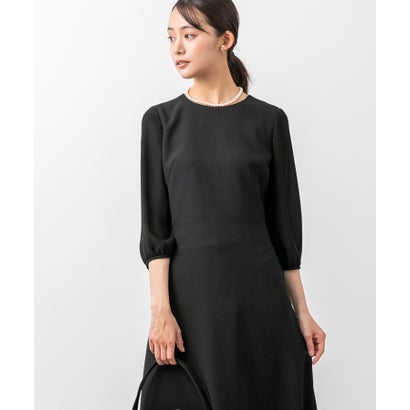 フォルムフォルマ form forma 【喪服】【スピンドル仕様・調節可】【洗える】ノーカラー＆フレアワンピース ブラックフォーマルセットアップスーツ/セレモニー/七五三 （黒）｜詳細画像