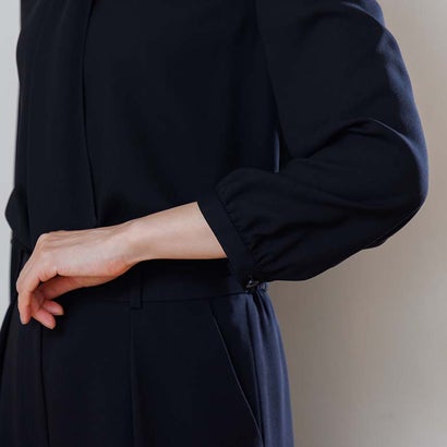 フォルムフォルマ form forma 【喪服・礼服】ボウタイブラウス付き ワイドパンツ/ブラックフォーマルスーツ/七五三・お宮参り （黒）｜詳細画像