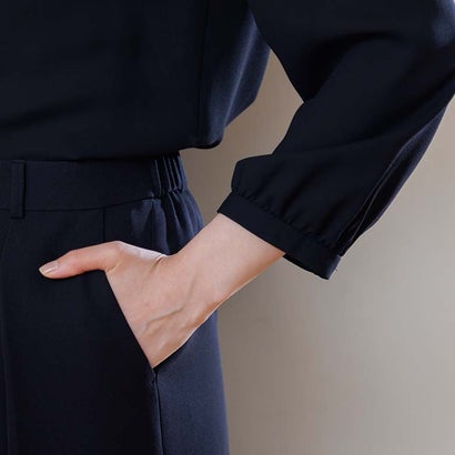 フォルムフォルマ form forma 【喪服・礼服】ボウタイブラウス付き ワイドパンツ/ブラックフォーマルスーツ/七五三・お宮参り （黒）｜詳細画像