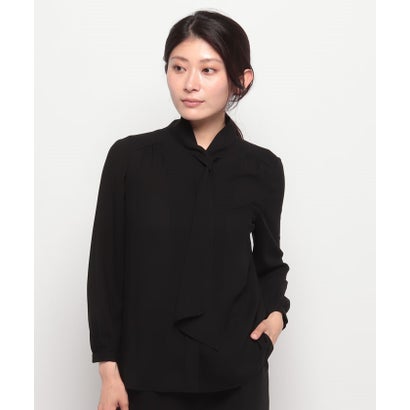 フォルムフォルマ form forma 【喪服・礼服】ボウタイブラウス付き ワイドパンツ/ブラックフォーマルスーツ/七五三・お宮参り （黒）｜詳細画像