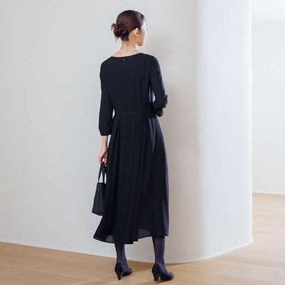 喪服・礼服】《日本製素材を使用》ジャケット＆ワンピース ブラックフォーマル/ 卒入学式 （黒）｜詳細画像