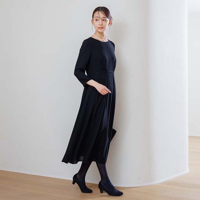 喪服・礼服】《日本製素材を使用》ジャケット＆ワンピース ブラックフォーマル/ 卒入学式 （黒）｜詳細画像