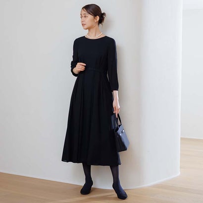 喪服・礼服】《日本製素材を使用》ジャケット＆ワンピース ブラックフォーマル/ 卒入学式 （黒）｜詳細画像