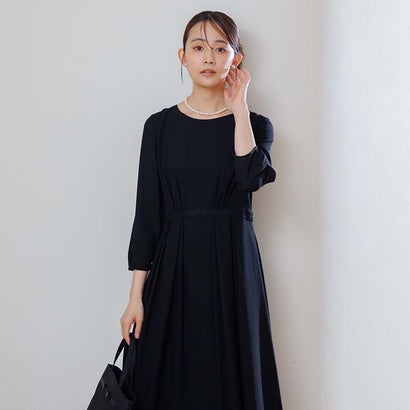 喪服・礼服】《日本製素材を使用》ジャケット＆ワンピース ブラックフォーマル/ 卒入学式 （黒）｜詳細画像