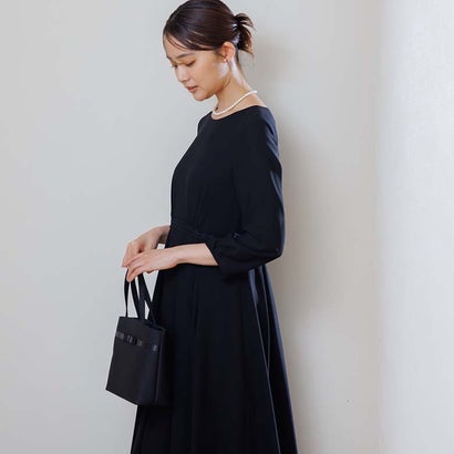 喪服・礼服】《日本製素材を使用》ジャケット＆ワンピース ブラックフォーマル/ 卒入学式 （黒）｜詳細画像