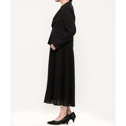 喪服・礼服】《日本製素材を使用》ジャケット＆ワンピース ブラックフォーマル/ 卒入学式 （黒）｜詳細画像