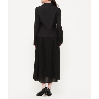 喪服・礼服】《日本製素材を使用》ジャケット＆ワンピース ブラックフォーマル/ 卒入学式 （黒）｜詳細画像