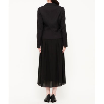 喪服・礼服】《日本製素材を使用》ジャケット＆ワンピース ブラックフォーマル/ 卒入学式 （黒）｜詳細画像