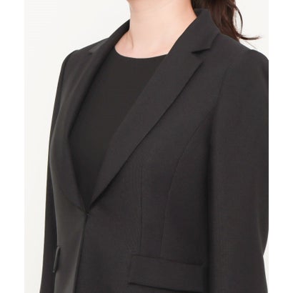 喪服・礼服】《日本製素材を使用》ジャケット＆ワンピース ブラックフォーマル/ 卒入学式 （黒）｜詳細画像
