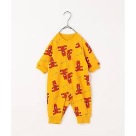 イロチ買いしたいPOPな総柄トレーナーカバーオール リンク  【返品不可商品】 （イエロー）