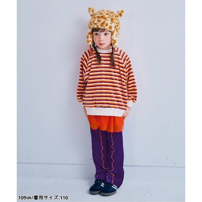 ピードットプルミエ p.premier イロチ買いしたい配色メロウストレッチニットコールパンツ  10分丈 （ブラック）｜詳細画像
