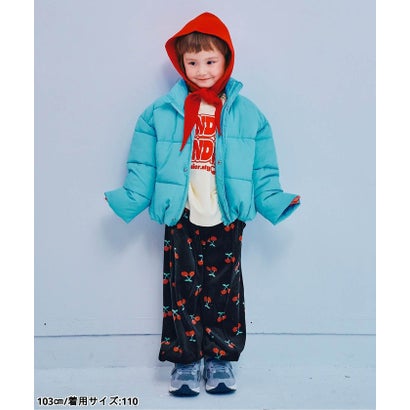 ピードットプルミエ p.premier ベロアタッチのメルティ起毛フリースぬくぬくジムパンツ 全7色 リンク セットアップ対応 あったか  10分丈 （ブラック）｜詳細画像