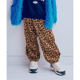 ベロアタッチのメルティ起毛フリースぬくぬくジムパンツ 全7色 リンク セットアップ対応 あったか  10分丈 （ベージュ）