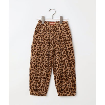 ピードットプルミエ p.premier ベロアタッチのメルティ起毛フリースぬくぬくジムパンツ 全7色 リンク セットアップ対応 あったか  10分丈 （ブラウン）｜詳細画像