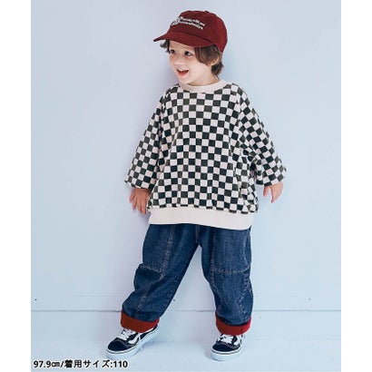 ピードットプルミエ p.premier ベロアタッチのメルティ起毛フリースぬくぬくトレーナー リンク セットアップ対応 あったか （レインボー）｜詳細画像