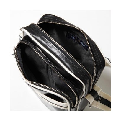 フレッドペリー FRED PERRY FRED PERRY ショルダーバッグ Classic Side Bag L8258 （D57/BLACK/ECRU）｜詳細画像