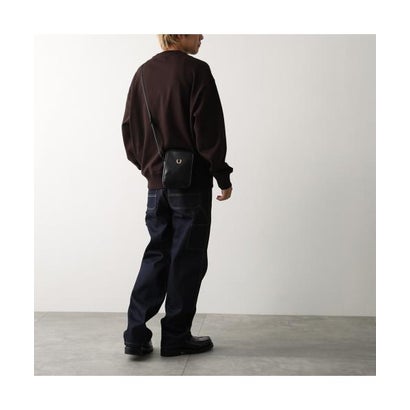 フレッドペリー FRED PERRY FRED PERRY バッグ SMOOTH LEATHER SMALL SIDE BAG L3348 （102/BLACK-ブラック）｜詳細画像