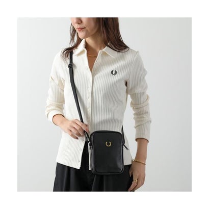 フレッドペリー FRED PERRY FRED PERRY バッグ SMOOTH LEATHER SMALL SIDE BAG L3348 （102/BLACK-ブラック）｜詳細画像