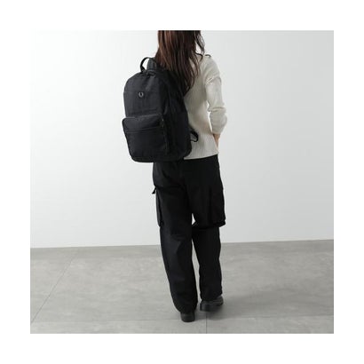 FRED PERRY バックパック CRINKLE NYLON BACKPACK L3339 （102/BLACK-ブラック）｜詳細画像