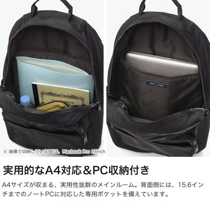 リュック ブランド ナイロン 通勤 軽量 カジュアル ビジネス シンプル リュックサック おしゃれ トラベル PC収納 A4 CRINKLE NYLON BACKPACK L3339 （LRLWRTHGREEN）｜詳細画像