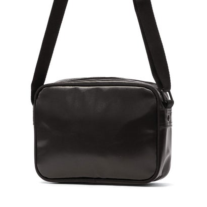 フレッドペリー FRED PERRY ショルダーバッグ ブランド ミニ コンパクト 小さめ 斜めがけ ヨコ 横 シンプル おしゃれ トラベル ミニショルダー 2L Tonal Classic Mini Shoulder Bag L2169 （BLACK×GOLD）｜詳細画像