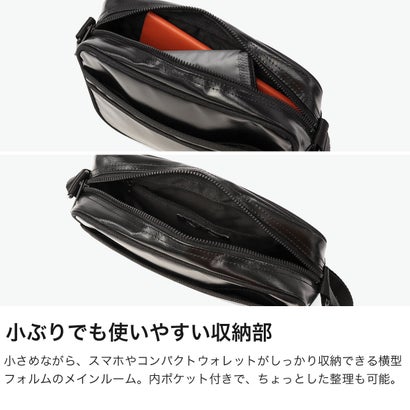 フレッドペリー FRED PERRY ショルダーバッグ ブランド ミニ コンパクト 小さめ 斜めがけ ヨコ 横 シンプル おしゃれ トラベル ミニショルダー 2L Tonal Classic Mini Shoulder Bag L2169 （BLACK×GOLD）｜詳細画像