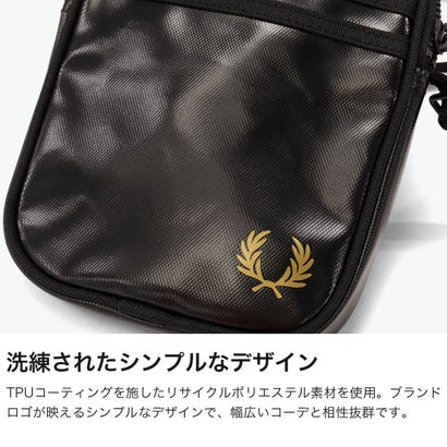 ショルダーバッグ ミニショルダー レディース メンズ 縦型 斜めがけ ミニサイズ ミニバッグ 軽量 コンパクト ポシェット 1L Tonal Classic Small Side Bag L2166 （BLACK×GOLD）｜詳細画像