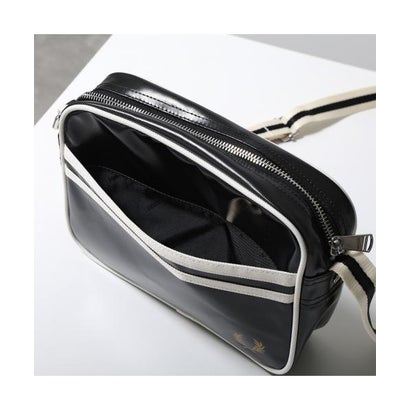 FRED PERRY ショルダーバッグ Classic Mini Shoudler Bag L2168 （D57/BLACK-ECRU/ブラック）｜詳細画像