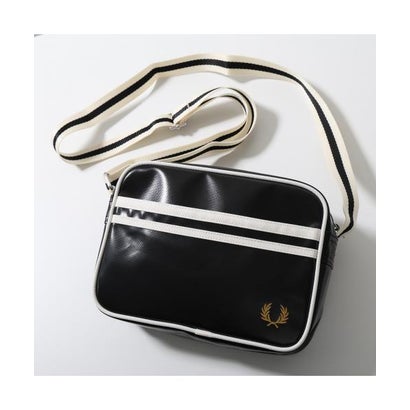 FRED PERRY ショルダーバッグ Classic Mini Shoudler Bag L2168 （D57/BLACK-ECRU/ブラック）｜詳細画像