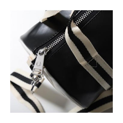 FRED PERRY ショルダーバッグ CLASSIC MINI BARREL BAG L9256 （D57/BLACK-ECRU/ブラック）｜詳細画像