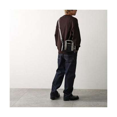 FRED PERRY ショルダーバッグ CLASSIC MINI BARREL BAG L9256 （D57/BLACK-ECRU/ブラック）｜詳細画像