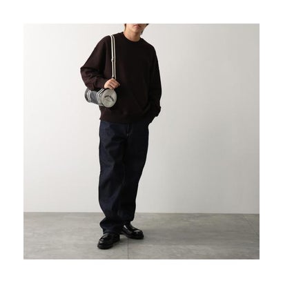 FRED PERRY ショルダーバッグ CLASSIC MINI BARREL BAG L9256 （D57/BLACK-ECRU/ブラック）｜詳細画像
