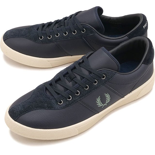 TENNIS SHOE LEATHER / SUEDE NAVY [B3418-608] （NAVY）
