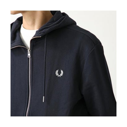 フレッドペリー FRED PERRY FRED PERRY パーカー HOODED ZIP THROUGH SWEATSHIRT J7536 （198/BLACK/ブラック）｜詳細画像