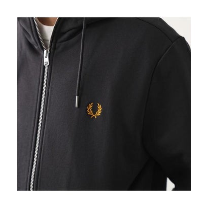 フレッドペリー FRED PERRY FRED PERRY パーカー HOODED ZIP THROUGH SWEATSHIRT J7536 （198/BLACK/ブラック）｜詳細画像
