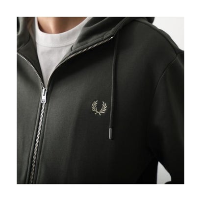 フレッドペリー FRED PERRY FRED PERRY パーカー HOODED ZIP THROUGH SWEATSHIRT J7536 （198/BLACK/ブラック）｜詳細画像