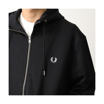フレッドペリー FRED PERRY FRED PERRY パーカー HOODED ZIP THROUGH SWEATSHIRT J7536 （198/BLACK/ブラック）｜詳細画像