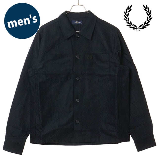 BRUSHED TWILL OVERSHIRT BLACK [M1723-184] （BLACK）