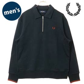 HALF ZIP COLLARED SWEATSHIRT NAVY [M2426-608] （NAVY）