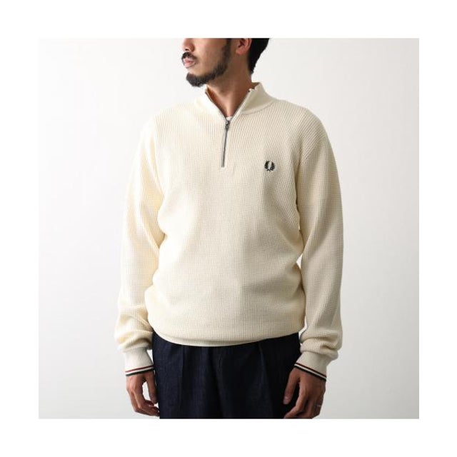 セーター WAFFLE STITCH HALF ZIP JUMPER K8557 （170/ECRU/オフホワイト）