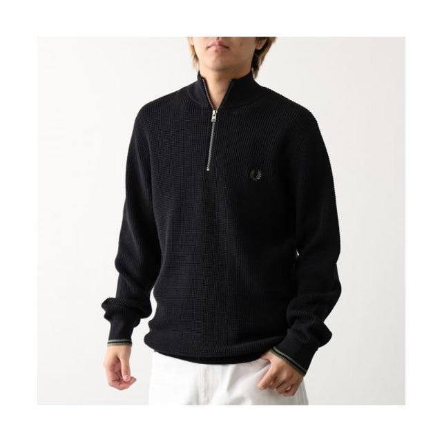 セーター WAFFLE STITCH HALF ZIP JUMPER K8557 （198/BLACK/ブラック）