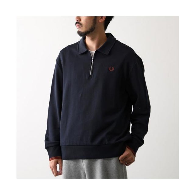トレーナー HALF ZIP COLLARED SWEATSHIRT M2426 （608/NAVY/ネイビー）