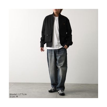 フレッドペリー FRED PERRY FRED PERRY ジャケット Patch Pocket Funnel Neck Jacket J3319 （69D/BLACK-MOSS）｜詳細画像