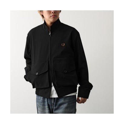 フレッドペリー FRED PERRY FRED PERRY ジャケット Patch Pocket Funnel Neck Jacket J3319 （69D/BLACK-MOSS）｜詳細画像