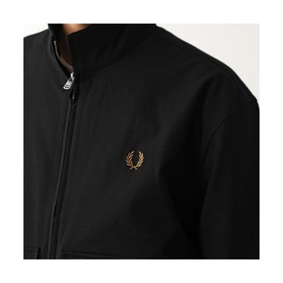 フレッドペリー FRED PERRY FRED PERRY ジャケット Patch Pocket Funnel Neck Jacket J3319 （69D/BLACK-MOSS）｜詳細画像