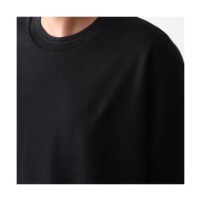 FRED PERRY トレーナー Oversized Tipped Sweatshirt M3497 （420/STEEL-MARL）｜詳細画像