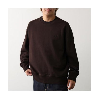 FRED PERRY トレーナー Oversized Tipped Sweatshirt M3497 （102/BLACK）｜詳細画像