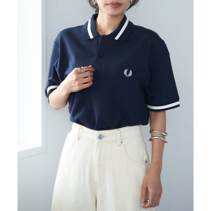 フレッドペリー FRED PERRY 【FRED PERRY】SINGLE TIPPED FRED PERRY SHIRT M2  Made in England （ネイビー）｜詳細画像
